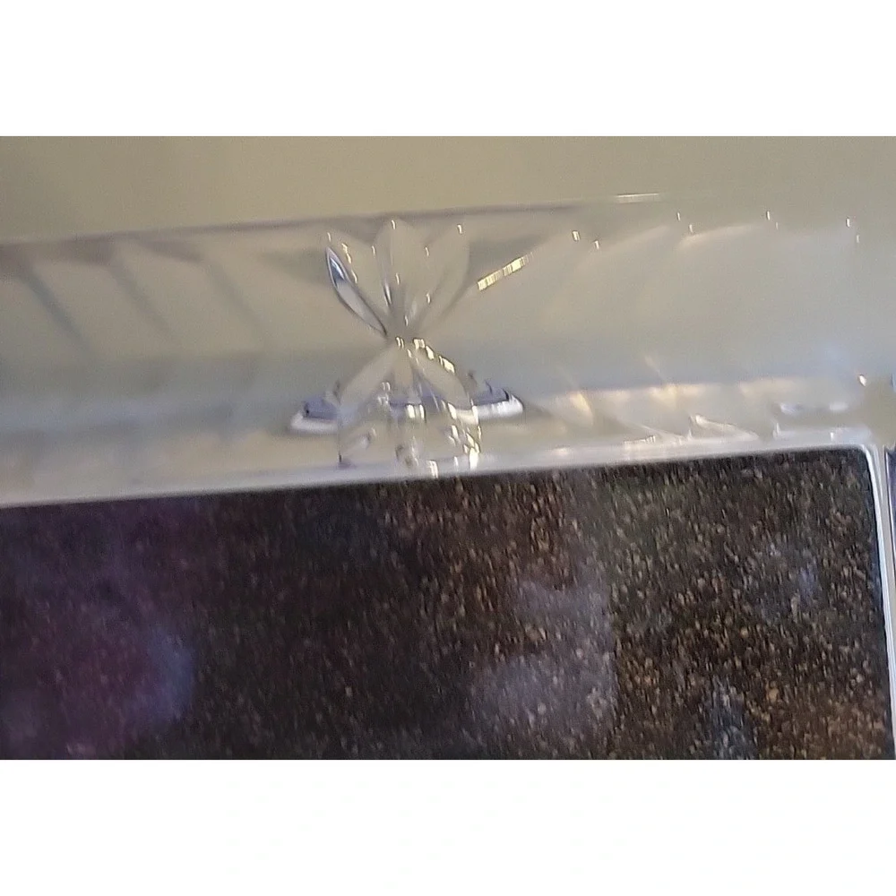 Frosted Glass Floral Abstract Heavy Thick Photo Picture Frame 8 x 10